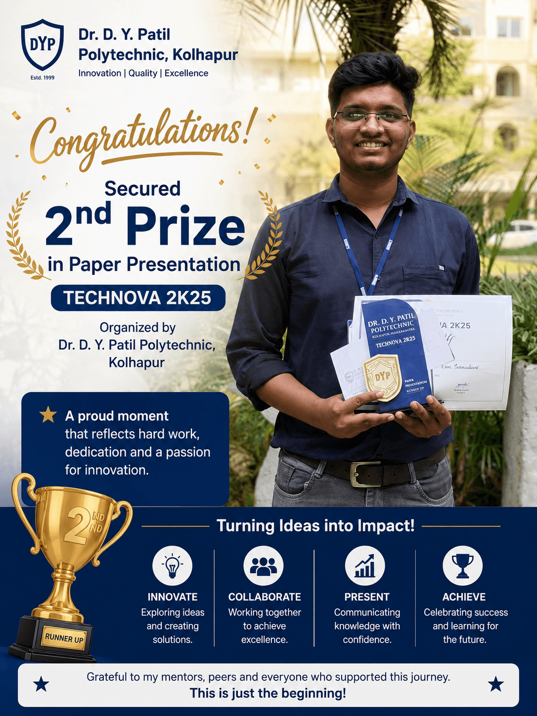 2nd Prize - Paper Presentation Competition
